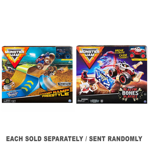 Monster Jam 1:64 Stunt PlaySet (1kpc satunnainen tyyli)