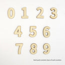 Plywood Number Set in Tray 50pcs