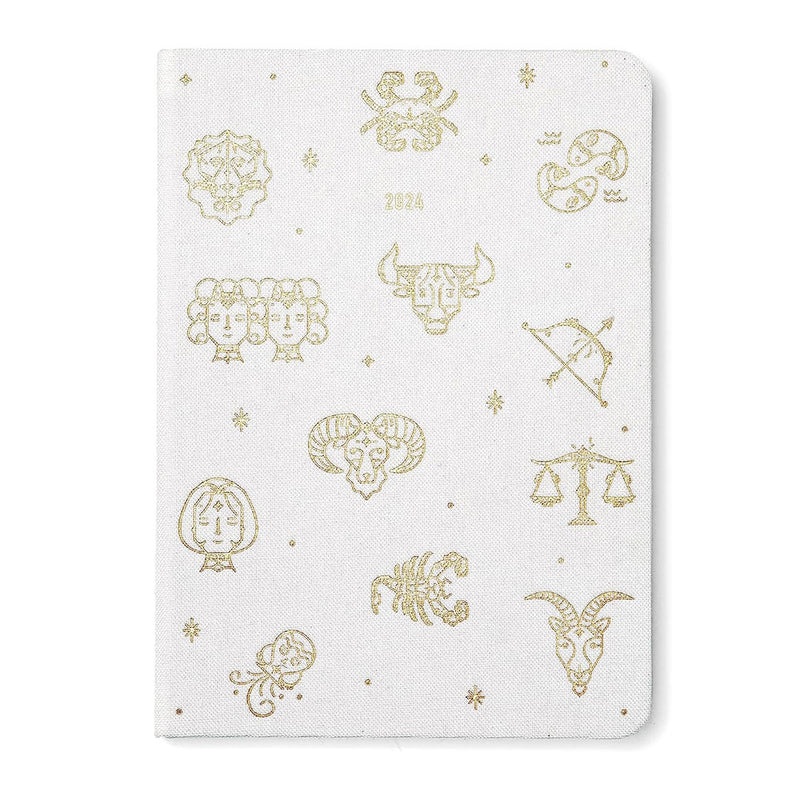 Letts 2024 Zodiac A6 Week för att se dagbok