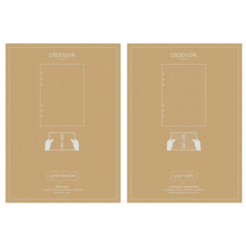 Filofax A5 Clipbook Refill 25pk