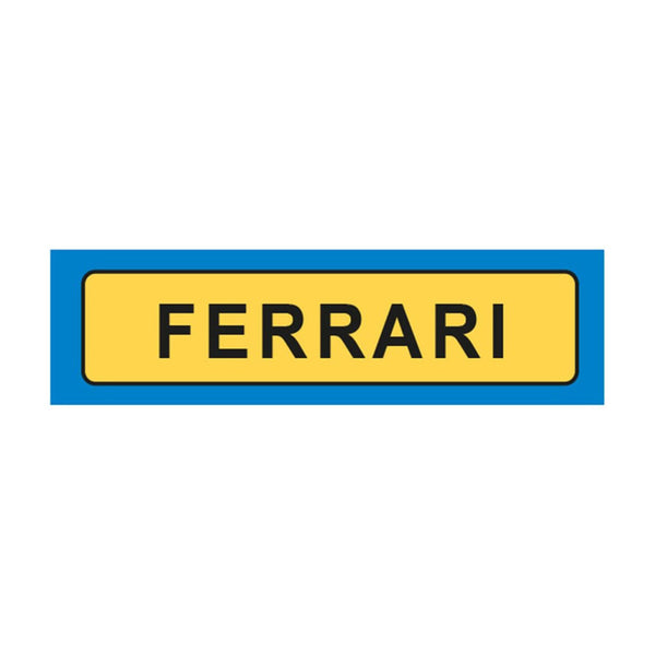 Ferrari License Plate Keyring