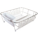 D.Line Large Dish Drainer Chrome/PVC med Caddy