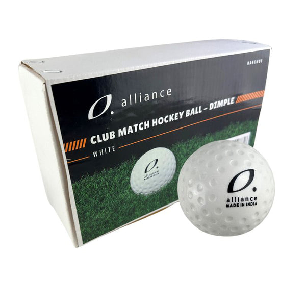 Alliance Dimple Club Match Hockey Ball (White)