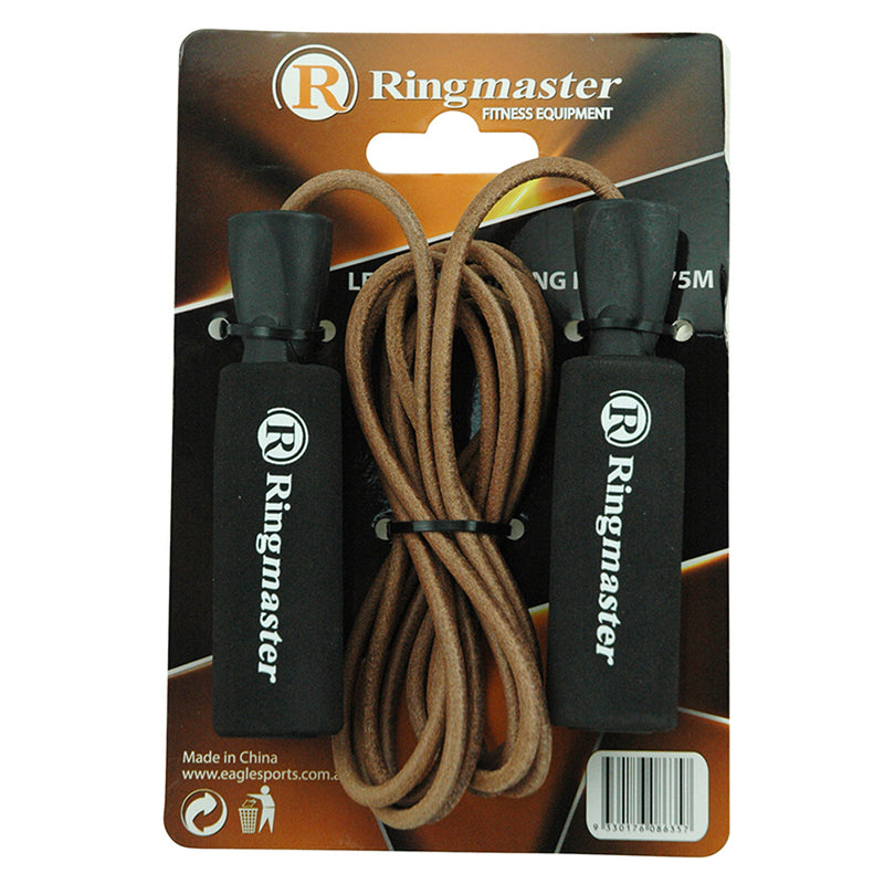Ringmaster Leather Skipping Rope 2.75m