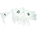 Patrick PVC Numbered 1-20 Marker Flag Set (White)