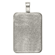 Pendant Cabochon Setting Silver 30pcs (33x23mm)