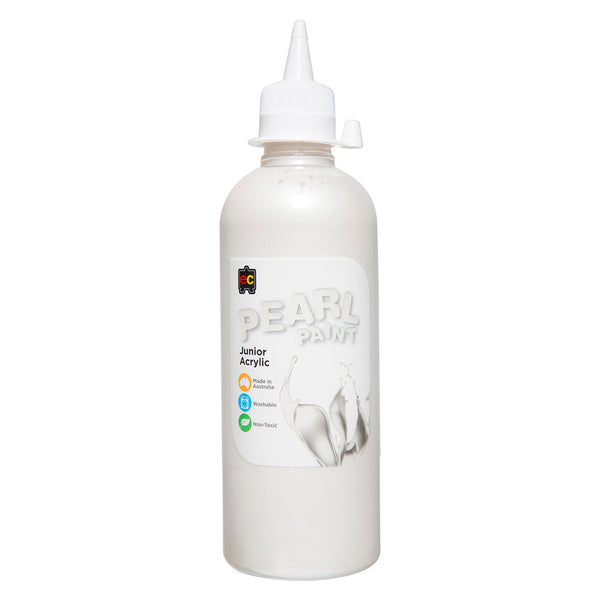 Educational Colours Junior Arcylic Paint 500mL (Pearl White)