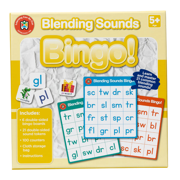 Learning Can Be Fun Bingo Blending Sounds
