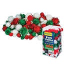 Christmas Pom Poms 300pcs