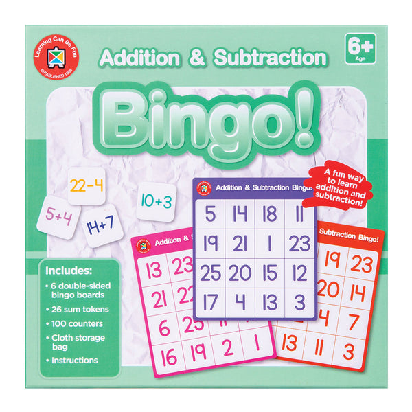 Addition and Subtraction Bingo Math Game