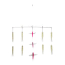  Teaser-Bar mit 8 Tintenfischen und 3 Vögeln, 90 cm