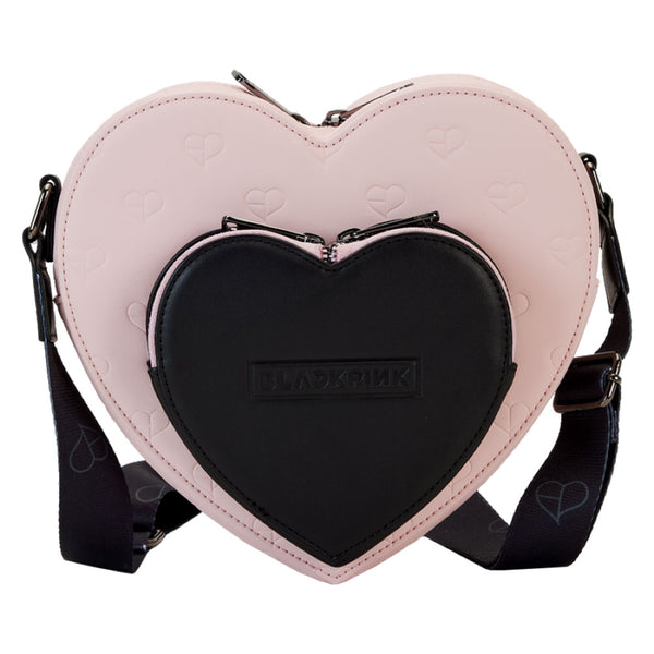Blackpink All-Over-Print Heart Shaped Crossbody Bag