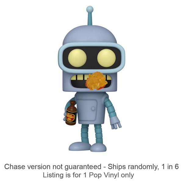 Futurama Bender US Exclusive Pop! Vinyl Chase Ships 1 in 6