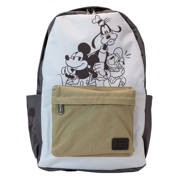 Mickey & Friends Canvas & Nylon Full-Size Backpack
