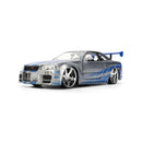 Fast & Furious Brian's 2002 Nissan Skyline GT-R BNR34 1:24