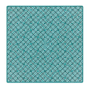Beach Mat with Umbrella Hole 2x2m (Aqua)