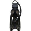 Rayzor Gold Adult Mask, Snorkel & Fin Set (Black)