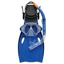 Mission Adult Silitex Mask, Snorkel & Fin Set (Blue)