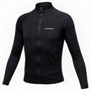 Mirage Junior Lycra Long Sleeve Front-Zip Rash Top (Black)