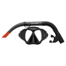 Carbon Adult Silicone Mask & Snorkel Set