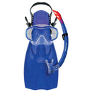 Shrimp Junior Silitex Mask, Snorkel & Fin Set (Blue)