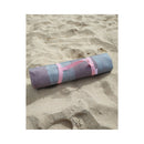 Sand-Free Beach Mat with Umbrella Hole 2x2m (Coral)