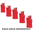 Morgan Boxing Singlet (Red/White)