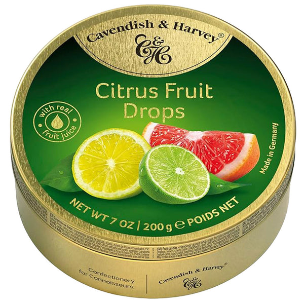 Cavendish & Harvey Citrus Fruit Drops (10pcs/Tin)