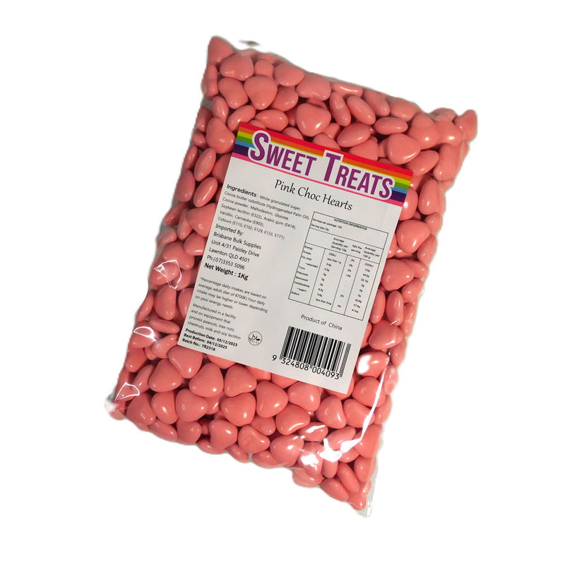 Makea herkkuja suuria choc -sydämiä 1 kg