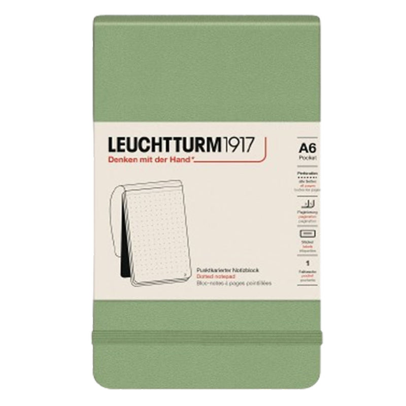 Toimittaja A6 184-sivuinen tasku-muistiinpano (Sage)