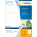 Herma Round Removable Labels 100pc (White)
