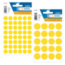 Herma Round Sticker Labels (Yellow)