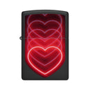 Zippo Hearts BlackLight Design Windproof Lighter