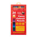 Flower Monaco Fancy Coloured Pencils (Pack of 24)