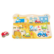 Hape Construction Vehicles Peg Puzzle