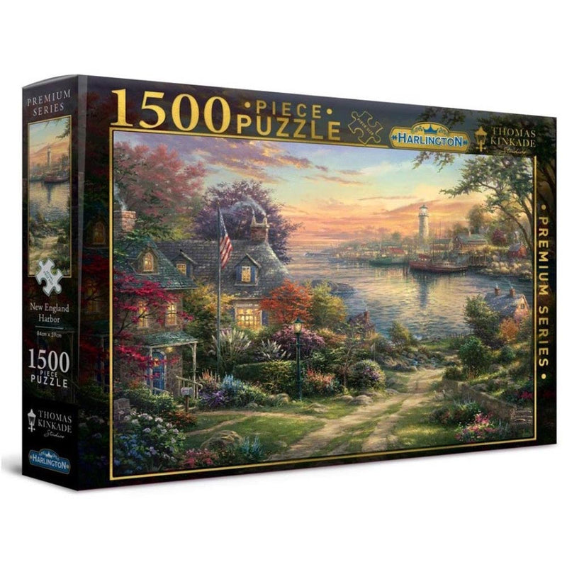 Harlington Thomas Kinkade New England Harbor Puzzle 1500pcs