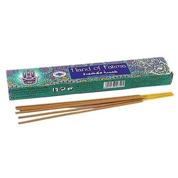 Hands of Fatima Incense 15g Sticks Green Tree