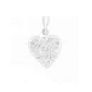 ME Floral Carved Wooden Heart Wedding Charm