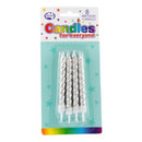 Alpen Spiral Jumbo -syntymäpäiväkynttilät 8pcs