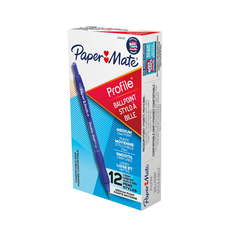 Papermate -profiili sisäänvedettävä kynä 1,0 mm 12kpl
