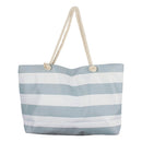 Retro Stripe Beach Bag w/ sisempi vetoketju (70x42x15cm)