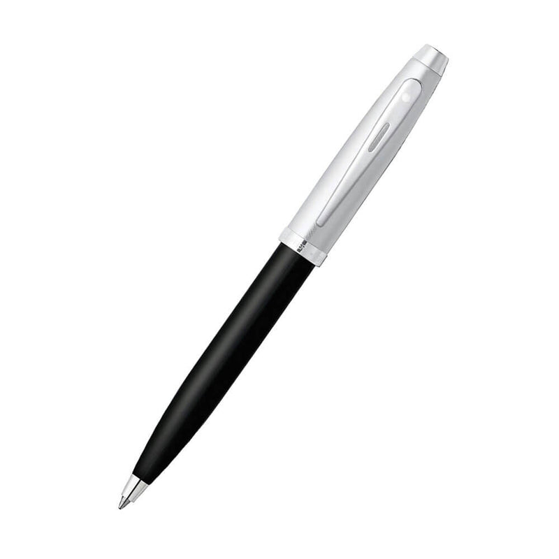 100 kiiltävä musta/kromi/nikkelipinnoitetu kynä