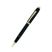 Townsend 23ct Gold Plated Black Lacquer Pen