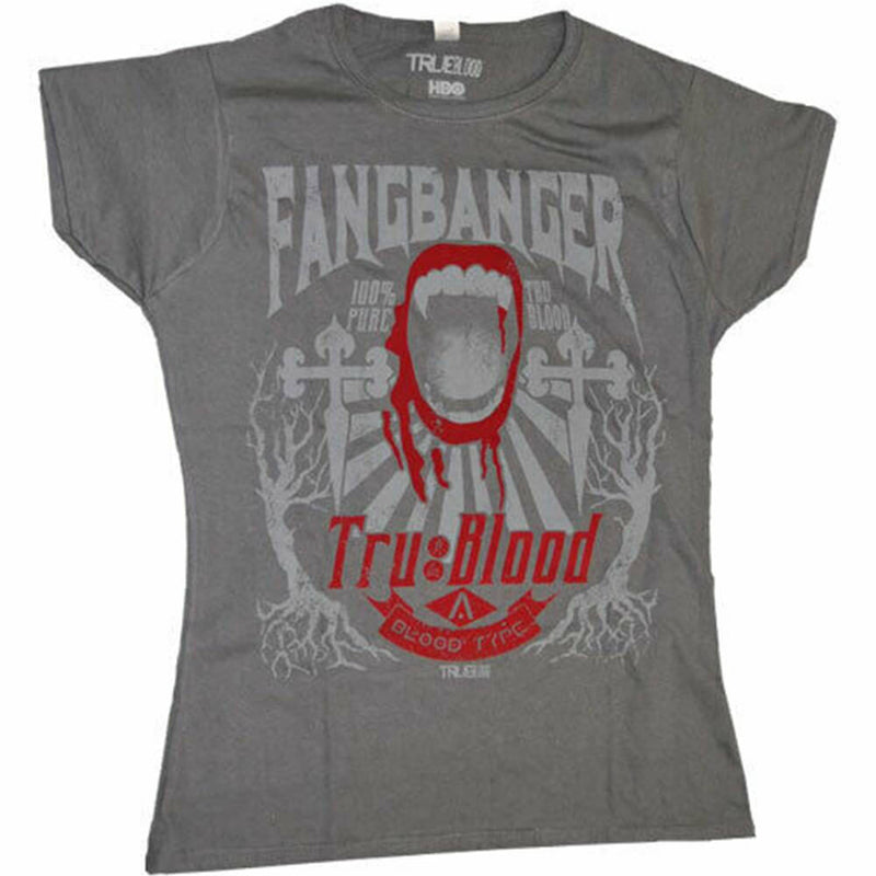 True Blood Fangbanger beflocktes T-Shirt für Frauen