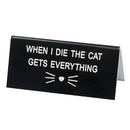 Say What Schreibtischschild klein