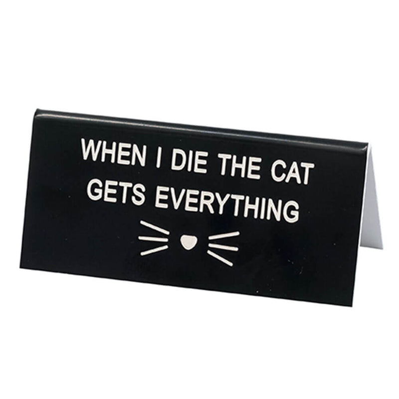 Say What Schreibtischschild klein