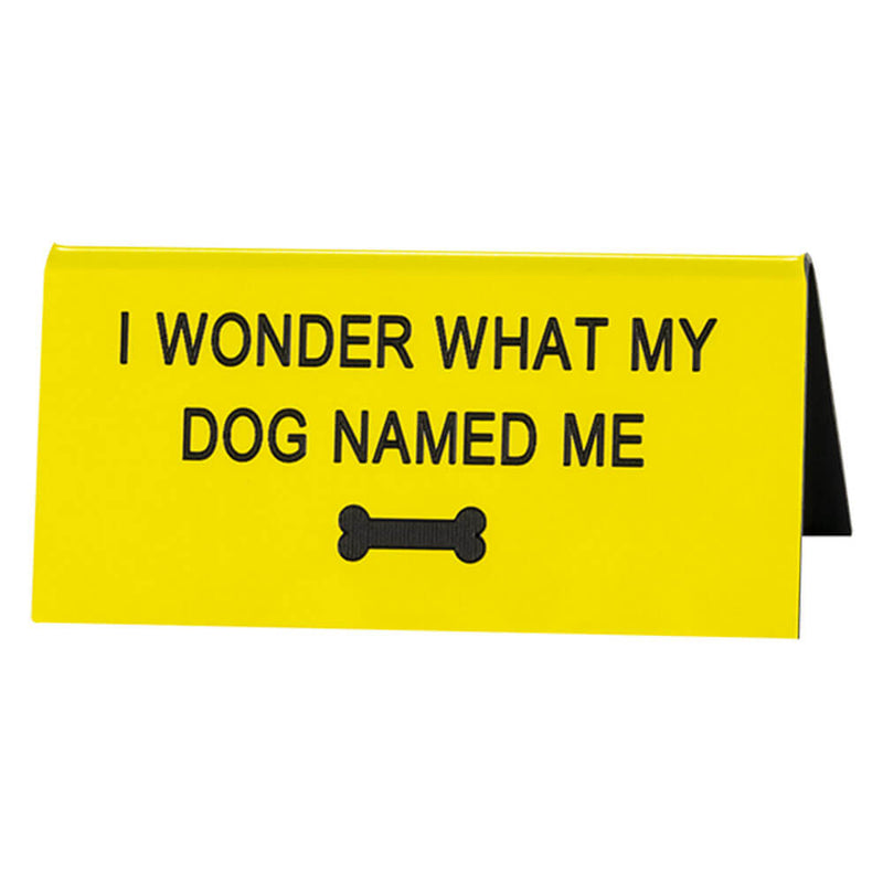 Say What Schreibtischschild klein