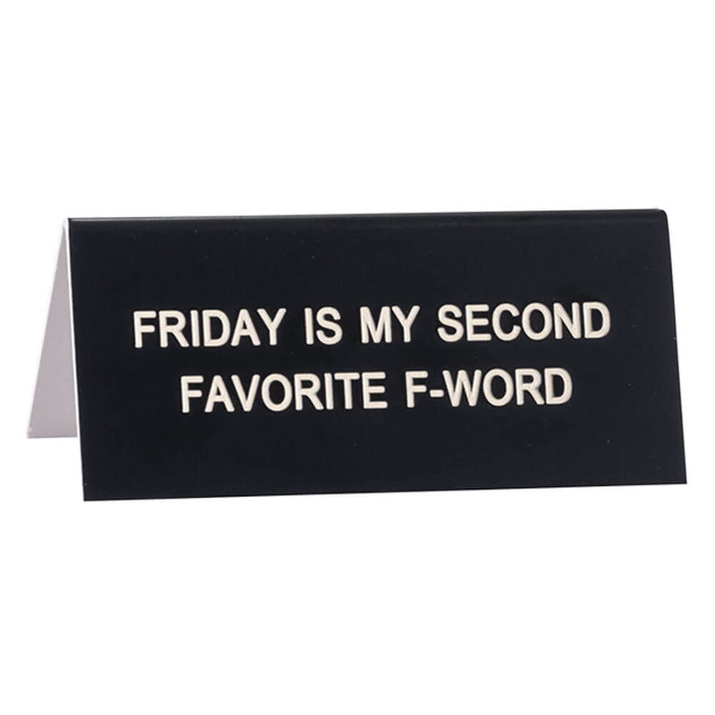 Say What Schreibtischschild klein