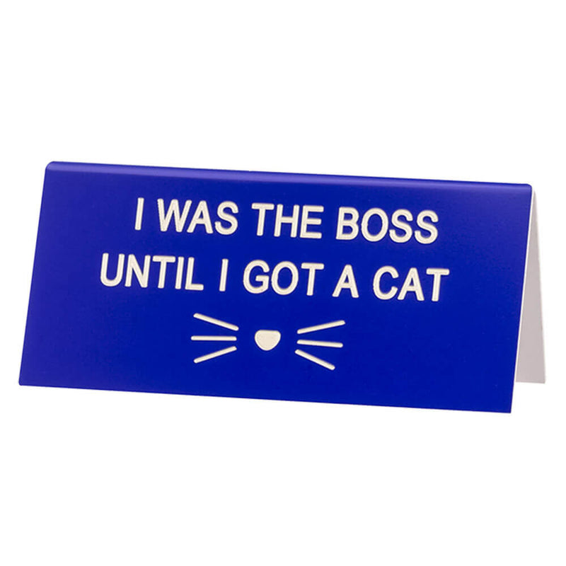 Say What Schreibtischschild klein