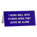 Say What Schreibtischschild klein